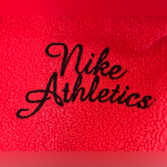 Nike athletics vintage women’s fleece full zip hooded jacket Sz large 12/14 - Picture 3 of 12